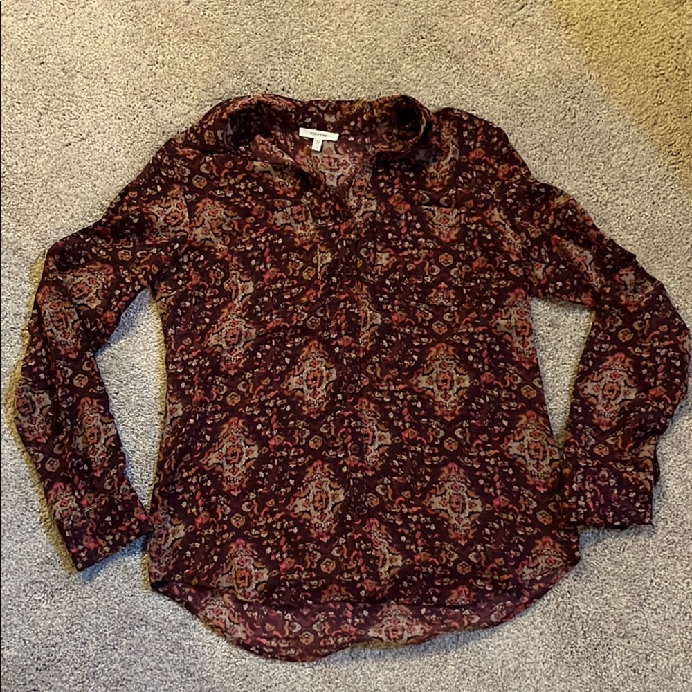 Women's Floral Long Sleeve Top